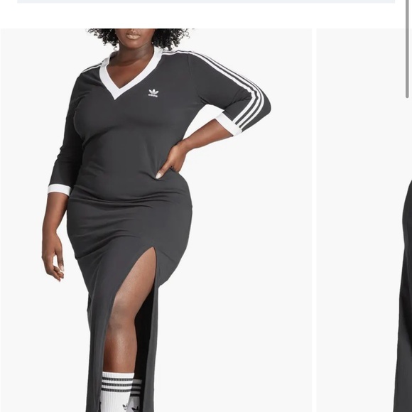 adidas Originals Dresses & Skirts - ADIDAS ORIGINALS Adicolor Classics 3-stripes Maxi Dress In Black Size 3X